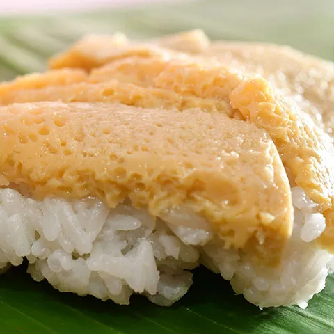 タイ風カスタードともち米のココナッツミルク